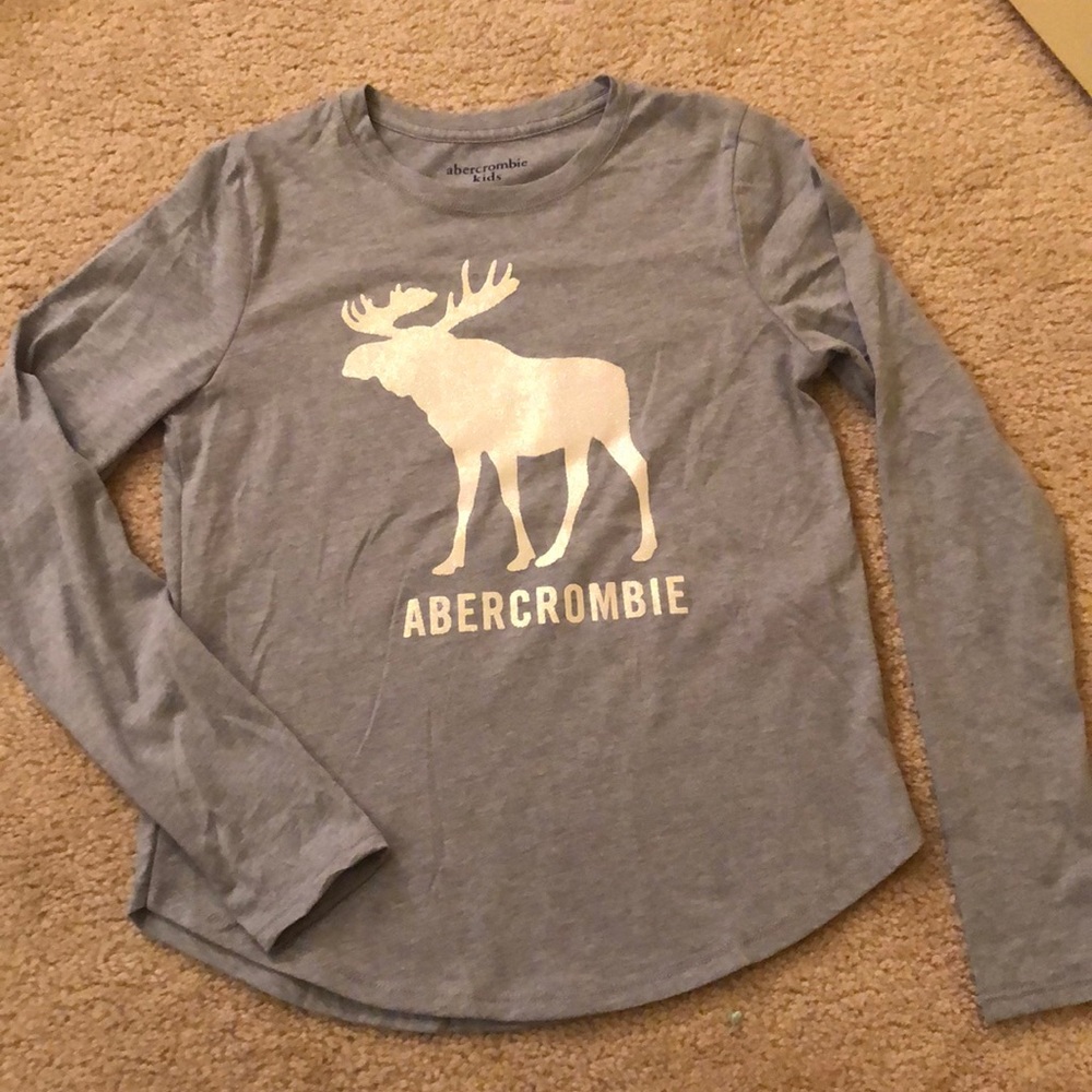 Abercrombie kids sparkle moose shirt